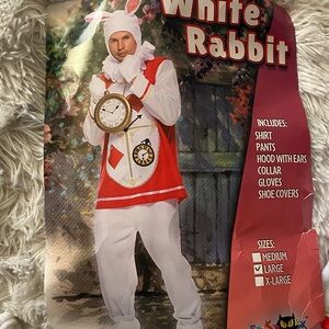 White Rabbit Costume for Halloween.